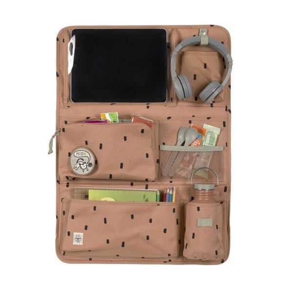 LÄSSIG CAR WRAP-TO-GO HAPPY PRINTS CARAMEL - KAPSÁŘE A ORGANIZÉRY - AUTOSEDAČKY A PŘÍSLUŠENSTVÍ