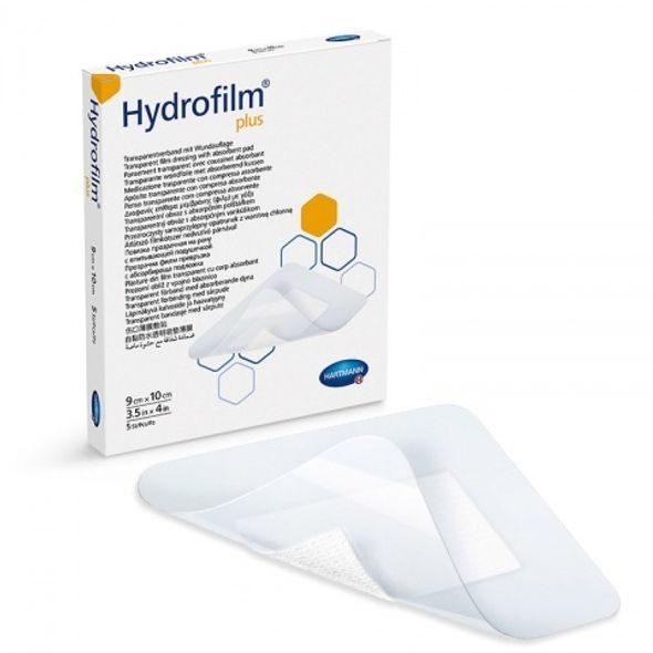 HARTMANN POOPERAČNÍ NÁPLASTI HYDROFILM PLUS 9 X 10 CM 5 KS - NÁPLASTI - KOUPÁNÍ A ZDRAVÍ