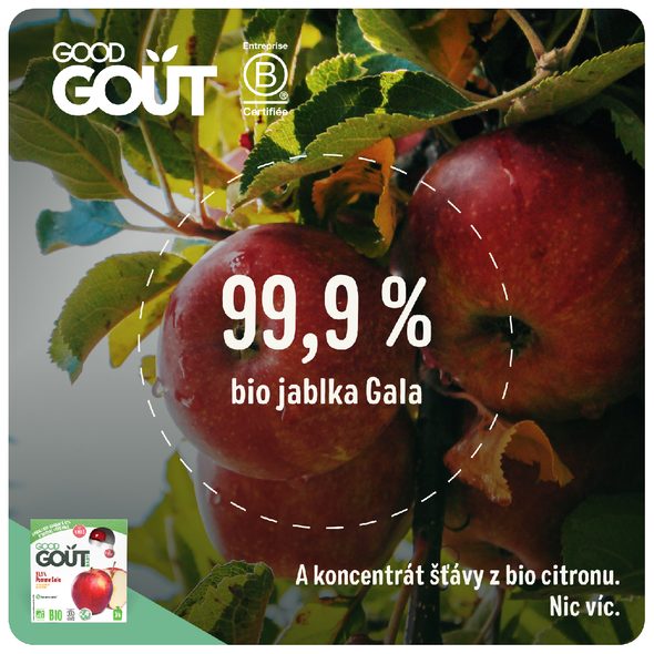 GOOD GOUT BIO JABLKO 4X85G - OVOCE/DEZERTY - KRMENÍ