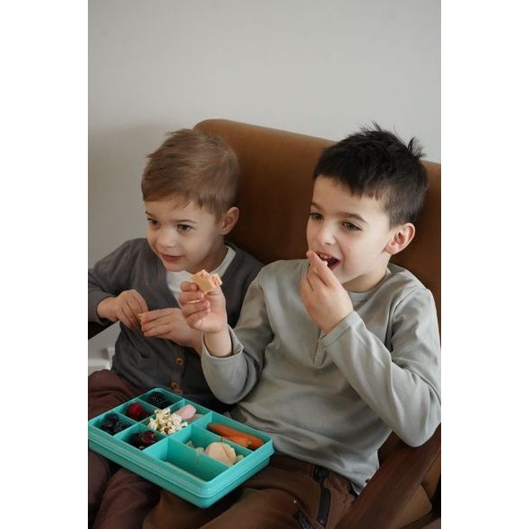 MELII SNACKLE BOX KRABIČKA NA SVAČINU 1368 ML - MODROZELENÁ - KRABIČKY NA SVAČINU - KRMENÍ