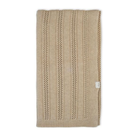 LODGER DEKA NEWBORN MERINO TAN BEIGE - DĚTSKÉ DEKY PRO MIMINKA - SPINKÁNÍ