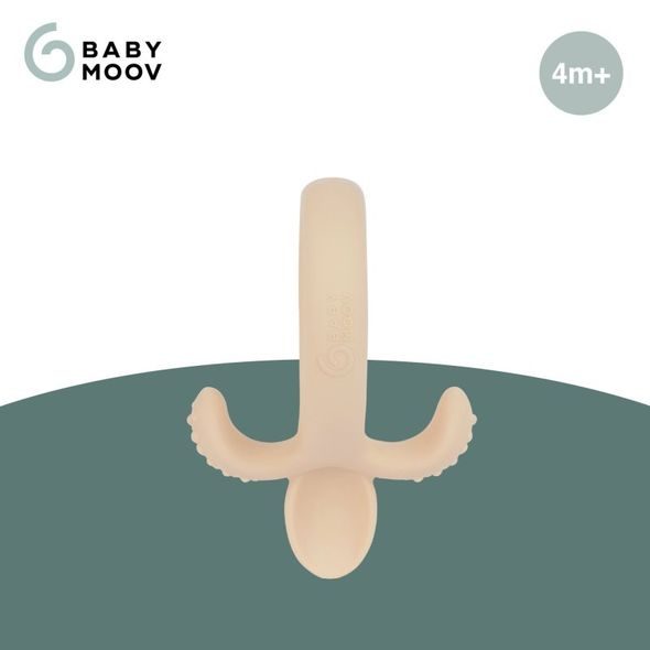 BABYMOOV SILIKONOVÁ LŽIČKA BEIGE - LŽIČKY A PŘÍBORY - KRMENÍ
