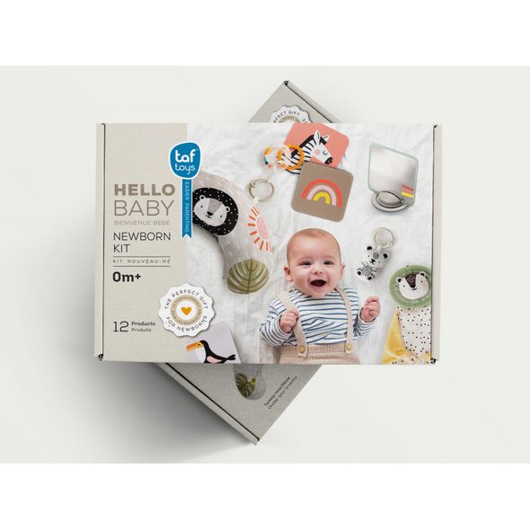 TAF TOYS SADA HRAČEK HELLO BABY - HRA NA BŘÍŠKU - PRO DĚTI