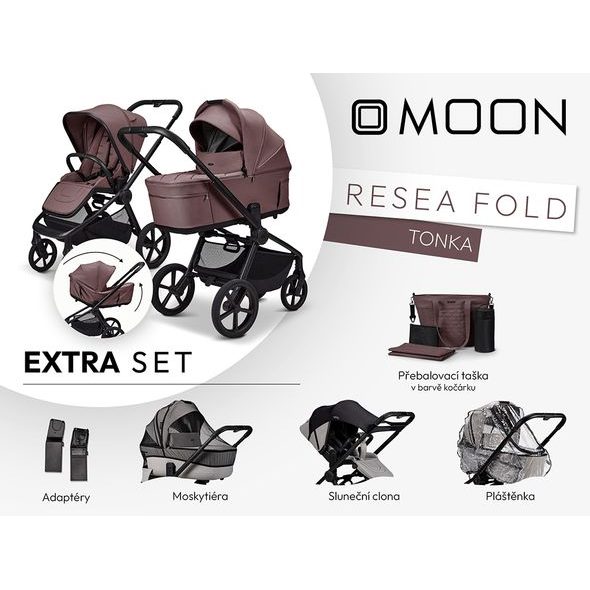 MOON RESEA FOLD EXTRA SET - TONKA - KOMBINACE S PŘÍSLUŠENSTVÍM - KOČÁRKY A PŘÍSLUŠENSTVÍ