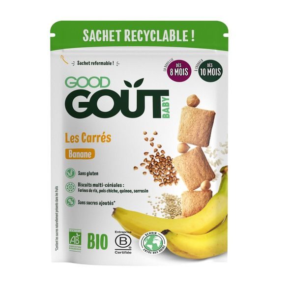 GOOD GOUT BIO BANÁNOVÉ POLŠTÁŘKY 50 G - TYČINKY/SUŠENKY - KRMENÍ