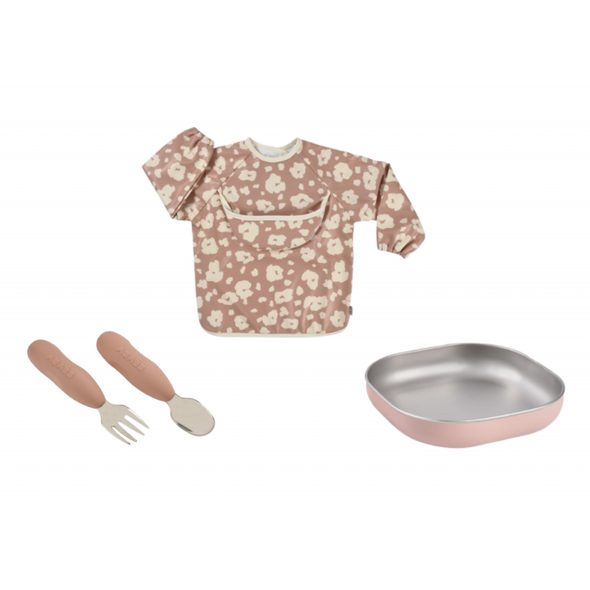 BEABA JÍDELNÍ SADA PRO NEJMENŠÍ SAVANNAH BLOOM - VÝHODNÉ SADY - KRMENÍ