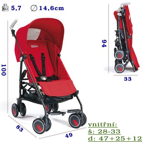 PEG PEREGO PLIKO MINI CLASSICO 2013 - GOLFOVÉ KOČÁRKY - KOČÁRKY A PŘÍSLUŠENSTVÍ