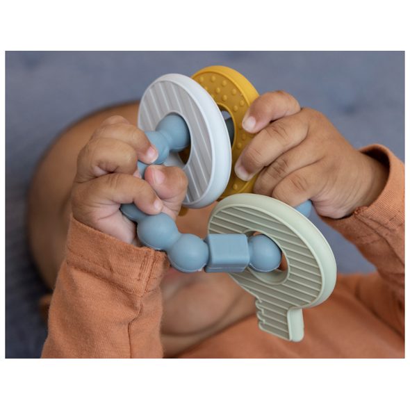 LITTLE DUTCH KOUSÁTKO SILIKONOVÉ KLÍČE MODRÉ - KOUSÁTKA - PRO DĚTI