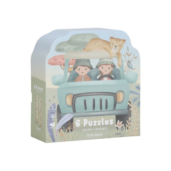 LITTLE DUTCH PUZZLE 6V1 SAFARI FRIENDS - SAFARI FRIENDS - PRO DĚTI