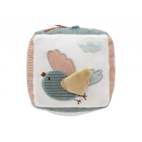 JOLLEIN KOSTKA TEXTILNÍ LOVELY BIRDS - MALÉ HRAČKY DO RUČIČKY - PRO DĚTI