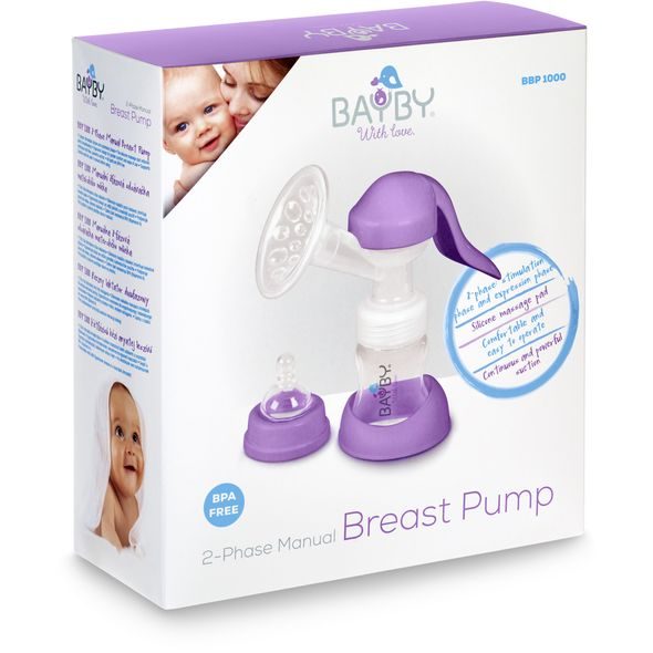 BAYBY MANUÁLNÍ ODSÁVAČKA MLÉKA BBP 1000 - ODSÁVAČKY MATEŘSKÉHO MLÉKA - KRMENÍ