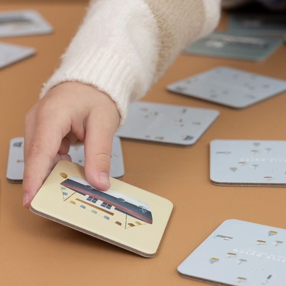 LITTLE DUTCH PEXESO PRO KLUKY - NÁMOŘNICKÝ ZÁLIV 40KS - MOTORICKÉ A HRY - PRO DĚTI