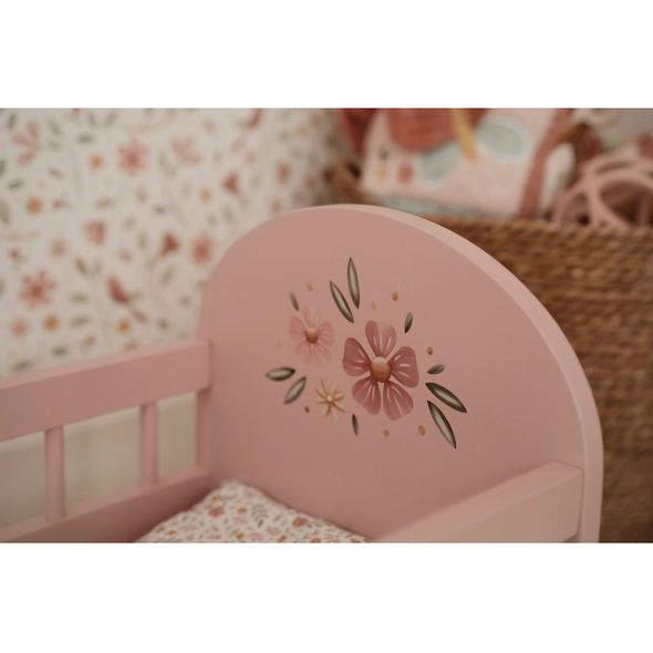 LITTLE DUTCH POSTÝLKA PRO PANENKY DŘEVĚNÁ S PEŘINKOU PINK - LITTLE DUTCH - PRO DĚTI