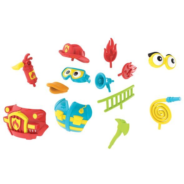 YOOKIDOO KREATIVNÍ PLAVACÍ KACHNA HASIČ - HRAČKY DO VANY - PRO DĚTI