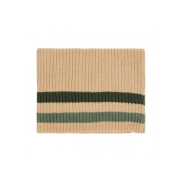LITTLE DUTCH ŠÁLA PLETENÁ KRUHOVÁ WARM TAUPE ONE SIZE - ČEPIČKY A KLOBOUČKY - PRO DĚTI