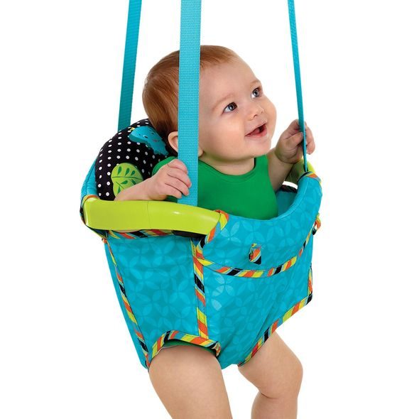 BRIGHT STARTS HOPSADLO DO DVEŘÍ 6M+ (DO11KG) - LEHÁTKA A HOUPADLA - SPINKÁNÍ