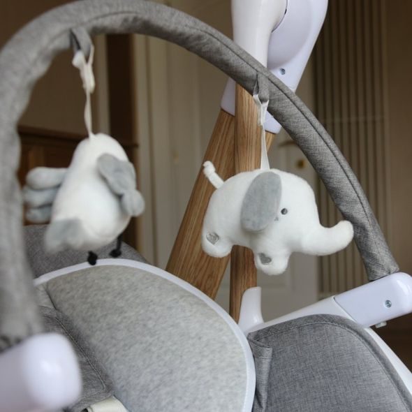 BO JUNGLE JÍDELNÍ ŽIDLIČKA B-SWINGING CHAIR PURE WHITE 2V1 - JÍDELNÍ ŽIDLIČKY PLASTOVÉ - KRMENÍ