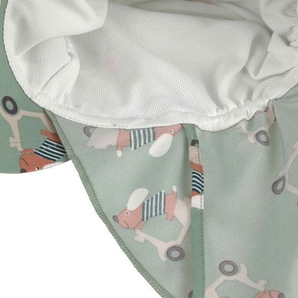 LÄSSIG KLOBOUČEK SCOOTER/DOG GREEN 7-12M (VEL. 45/47) - ČEPIČKY A KLOBOUČKY - PRO DĚTI