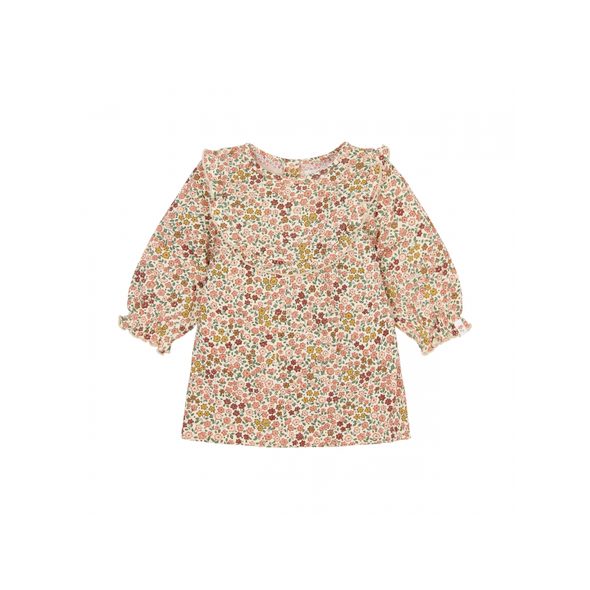 LITTLE DUTCH ŠATY DLOUHÝ RUKÁV SAFARI FLOWERS VEL. 86 - SUKNĚ A ŠATY - PRO DĚTI