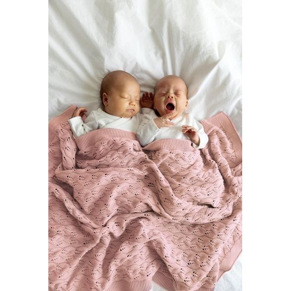 VINTER & BLOOM DEKA MOMENT ORGANIC CLOUD PINK - DĚTSKÉ DEKY PRO MIMINKA - SPINKÁNÍ