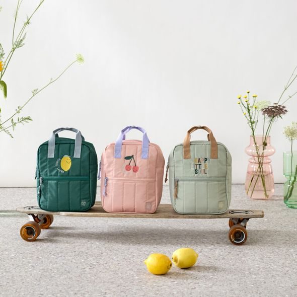 LÄSSIG KIDS MINI SQUARE BACKPACK LITTLE GANG CHERRY PEACH - BATOHY A TAŠKY - PRO DĚTI