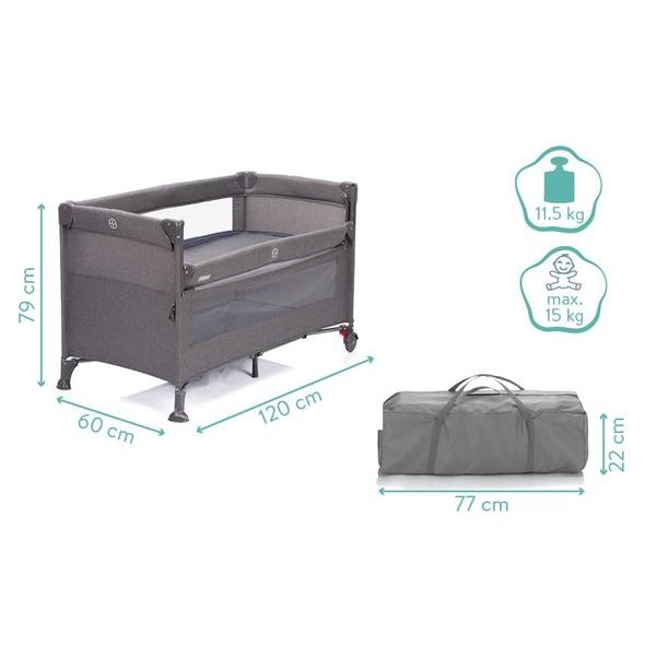 FILLIKID CESTOVNÍ POSTÝLKA PORTO GREY MELANGE - CESTOVNÍ POSTÝLKY - SPINKÁNÍ