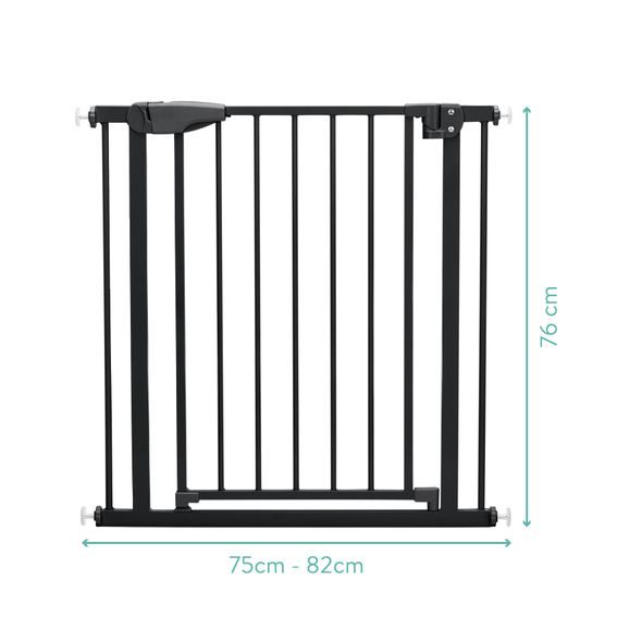 FILLIKID BEZPEČNOSTNÍ ZÁBRANA S AUTOMATICKÝM ZAVÍRÁNÍM BLACK - BEZPEČNOST DĚTÍ V DOMÁCNOSTI - KOUPÁNÍ A ZDRAVÍ