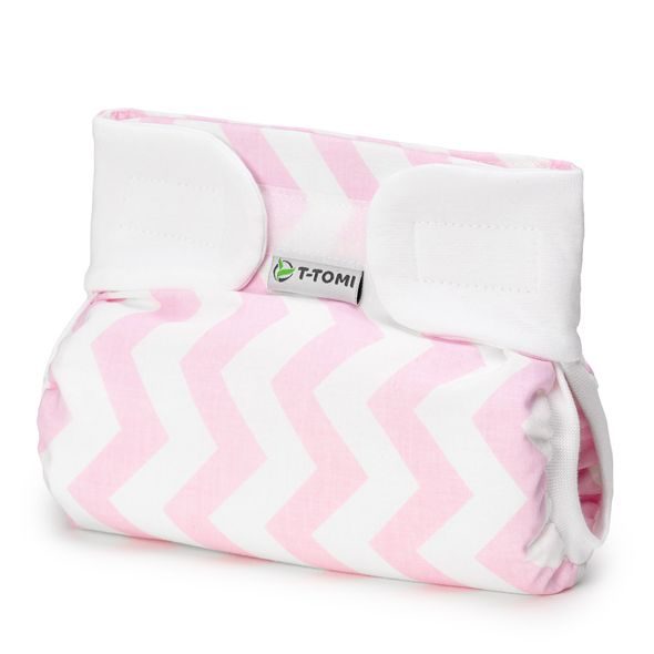 T-TOMI ORTOPEDICKÉ ABDUKČNÍ KALHOTKY - SUCHÝ ZIP PINK ZIG-ZAG (3-6KG) - PLENKOVÉ KALHOTKY - PŘEBALOVÁNÍ
