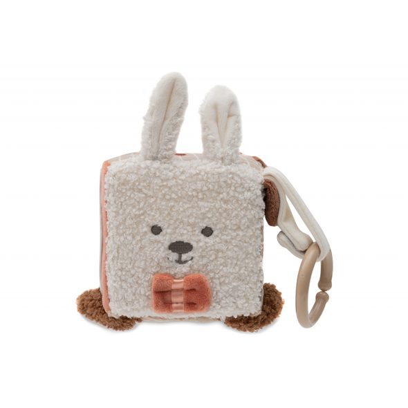 JOLLEIN KOSTKA TEXTILNÍ ANIMAL FRIENDS - HRAČKY K ZAVĚŠENÍ - PRO DĚTI