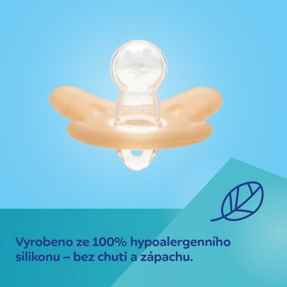 CANPOL BABIES DUDLÍK 100% SILIKONOVÝ SYMETRICKÝ 0-6M 1KS ORANŽOVÝ - ŠIDÍTKA A DOPLŇKY - KRMENÍ