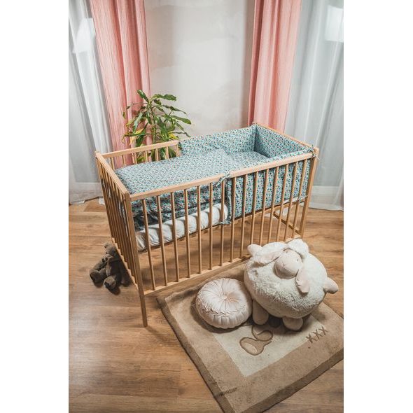 ENIE BABY POVLEČENÍ ESSENTIAL MIKA BLUE ORANGE - POVLEČENÍ DO POSTÝLKY - SPINKÁNÍ