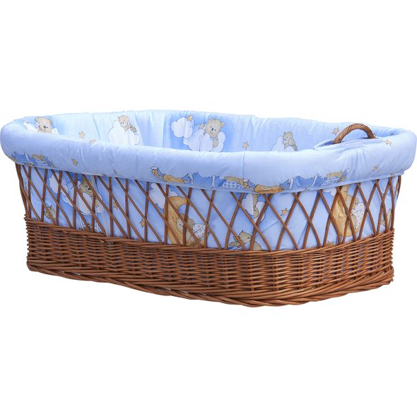 SCARLETT MOJŽÍŠŮV KOŠÍK PRO MIMINKO MRÁČEK - MODRÁ - KOŠÍKY A KOLÉBKY - SPINKÁNÍ
