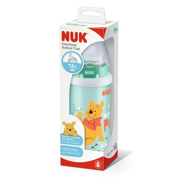 NUK FC ACTIVE CUP SI POOH 300ML 12 MĚS. - SPORTOVNÍ LAHVE - KRMENÍ