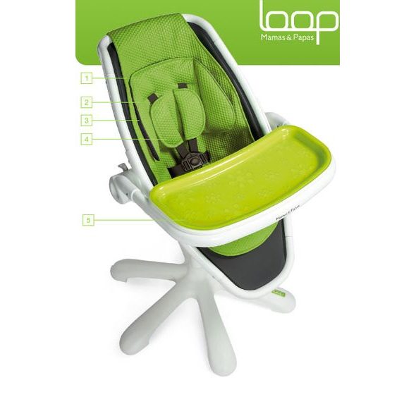 MAMAS&PAPAS JÍDELNÍ ŽÍDLIČKA LOOP - JÍDELNÍ ŽIDLIČKY PLASTOVÉ - KRMENÍ