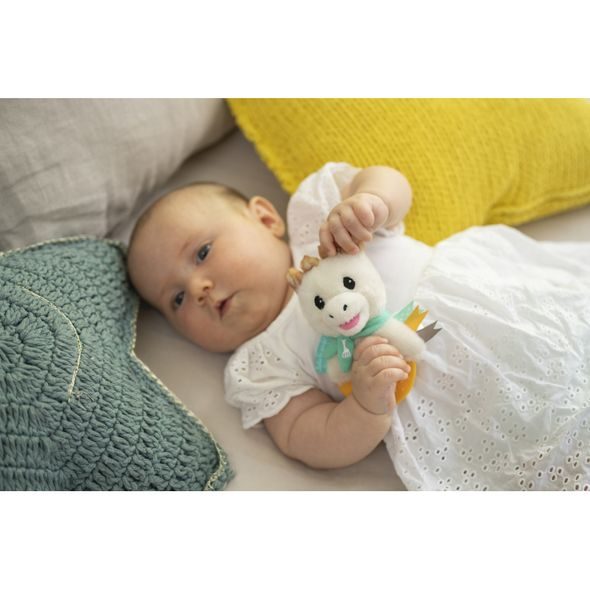 VULLI PLYŠOVÉ CHRASTÍTKO ŽIRAFA SOPHIE S KOUSÁTKEM - CHRASTÍTKA - PRO DĚTI