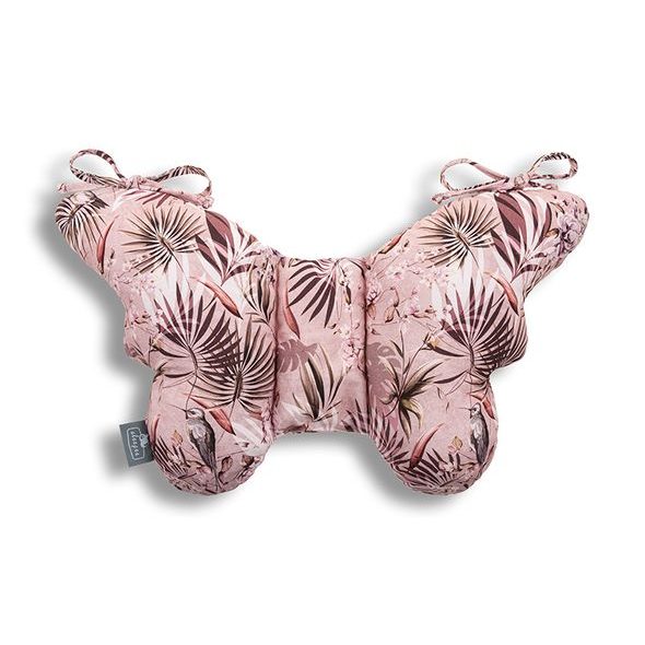 SLEEPEE STABILIZAČNÍ POLŠTÁŘEK BUTTERFLY PILLOW JUNGLE POWDER PINK - POLŠTÁŘKY PRO MIMINKA (PODHLAVNÍČKY) - SPINKÁNÍ