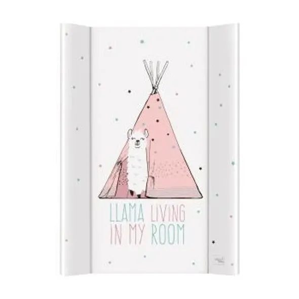 CEBA PODLOŽKA PŘEBALOVACÍ 2-HRANNÁ S PEVNOU DESKOU (50X70) COMFORT LOLLY POLLY LAMA - PŘEBALOVACÍ PODLOŽKY - PŘEBALOVÁNÍ