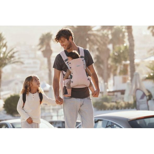 BABYBJORN BABYBJORN NOSÍTKO HARMONY WOVEN LIGHT PINK MÉLANGE - ERGONOMICKÁ NOSÍTKA - NOŠENÍ & SPORT