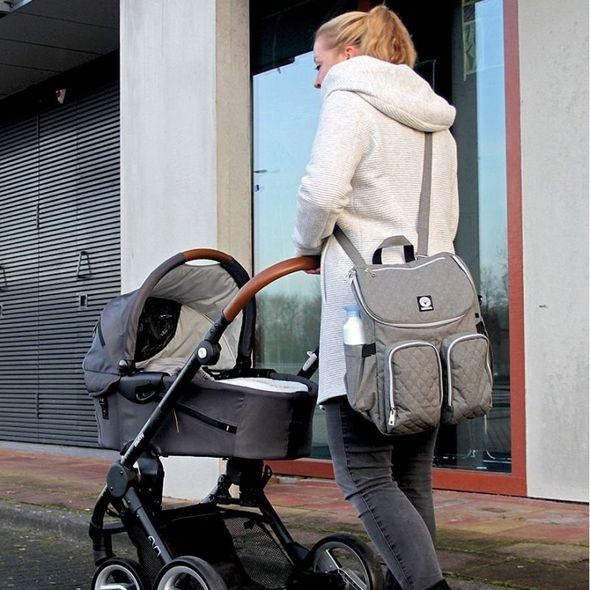 DOOKY PŘEBALOVACÍ BATOH 2V1 GREY MELANGE - PŘEBALOVACÍ BATOHY - KOČÁRKY A PŘÍSLUŠENSTVÍ