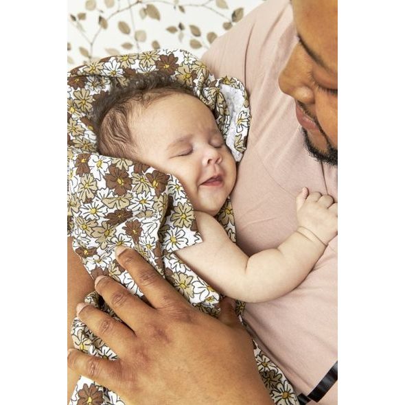 MEYCO PLENKY 3-BALENÍ VINTAGE FLOWER TAUPE - LÁTKOVÉ PLENY SKLÁDANÉ - PŘEBALOVÁNÍ