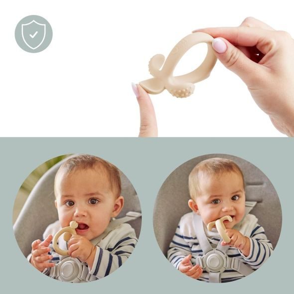 BABYMOOV SILIKONOVÁ LŽIČKA BEIGE - LŽIČKY A PŘÍBORY - KRMENÍ
