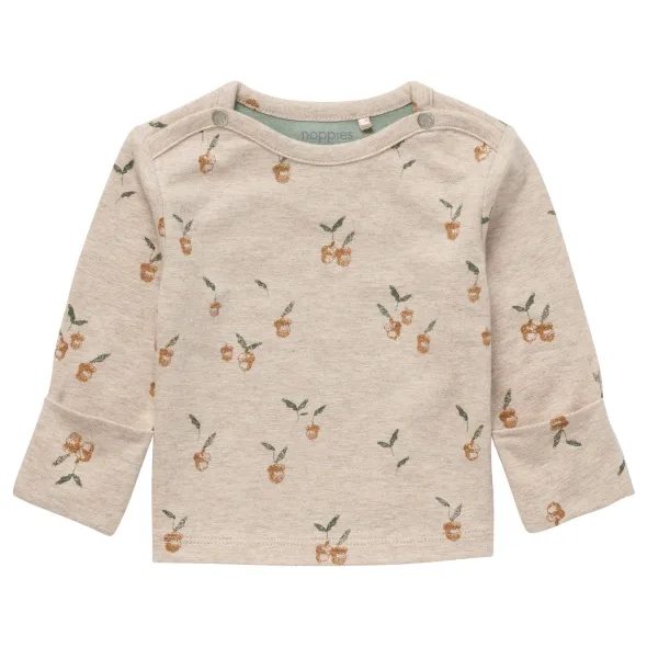 NOPPIES LONGSLEEVE JOHNSONVILLE SAND MELANGE - TRIČKA KRÁTKÝ / DLOUHÝ RUKÁV - PRO DĚTI