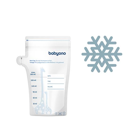 BABYONO SÁČKY NA MATEŘSKÉ MLÉKO 180 ML 30 KS - USKLADNĚNÍ MATEŘSKÉHO MLÉKA - KRMENÍ