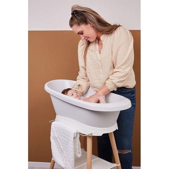 BEBE-JOU KOUPACÍ SADA BÉBÉ-JOU SENSE 7 DÍLNÁ LIGHT GREY - VANIČKY PLASTOVÉ - KOUPÁNÍ A ZDRAVÍ