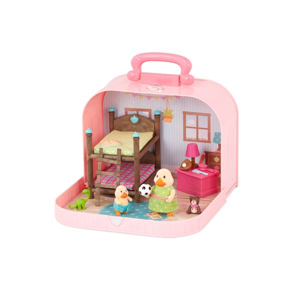 LI'L WOODZEEZ SADA V KUFŘÍKU DĚTSKÝ POKOJ - DOPLŇKY PRO FIGURKY - PRO DĚTI