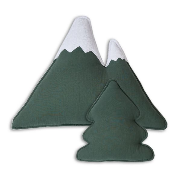 FUNNABABY MUŠELÍNOVÉ POLŠTÁŘKY 2 KS IVY GREEN - DEKORACE A POLIČKY - SPINKÁNÍ