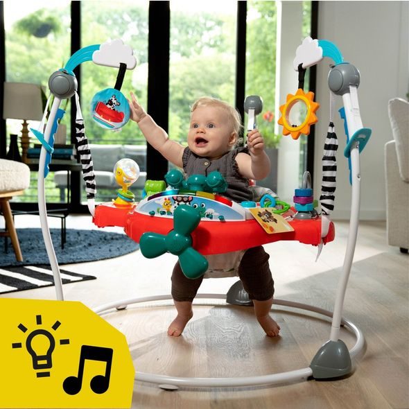 BABY EINSTEIN SKÁKADLO/AKTIVNÍ CENTRUM 2V1 OCEAN EXPLORERS AIRPLANE ADVENTURE™ 6M+ DO 12 KG - AKTIVNÍ CENTRA - PRO DĚTI