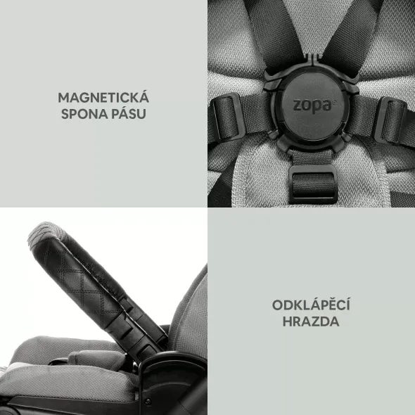 ZOPA SET MOVE CROSS 3 + KORBA + AUTOSEDAČKA - TROJKOMBINACE - KOČÁRKY A PŘÍSLUŠENSTVÍ