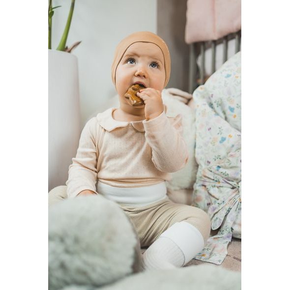 ENIE BABY DĚTSKÁ ČEPICE BAMBOO 12-18M KARAMEL - ČEPIČKY A KLOBOUČKY - PRO DĚTI