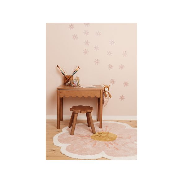 LITTLE DUTCH KOBEREC KVĚTINA 110X110 CM - HRACÍ PODLOŽKY NA ZEM - SPINKÁNÍ